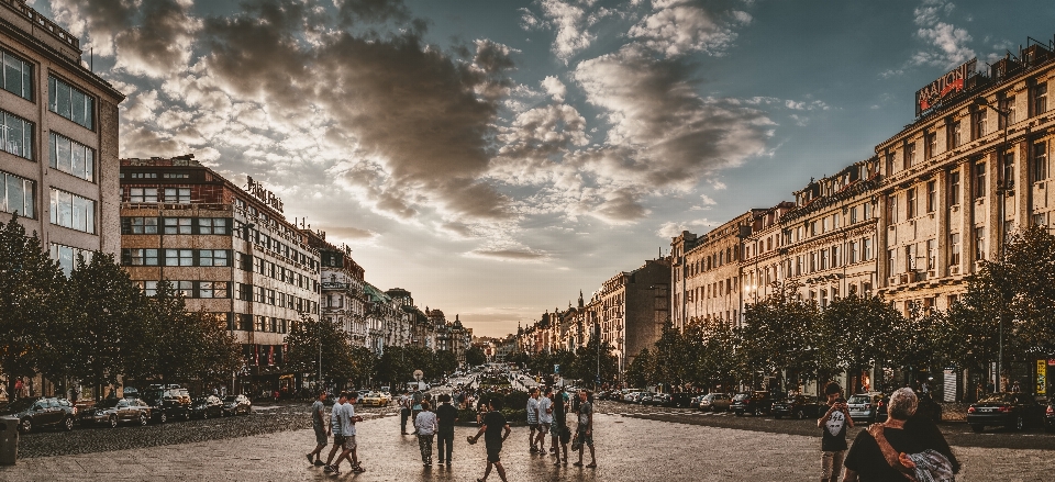 Prague wenceslas square architecture tourism