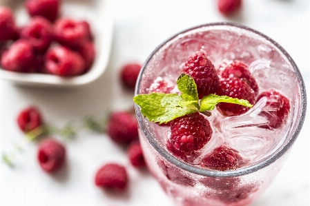 Antioxidant beverage closeup cold water Photo