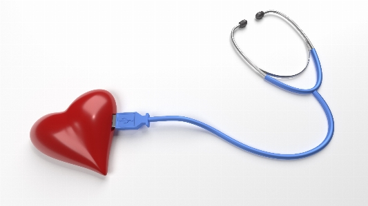 Usb cable checkup heart Photo