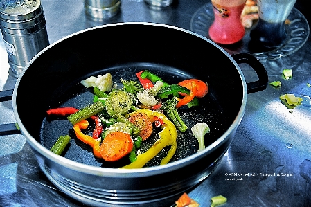 写真撮影 皿 野菜 食べ物 写真