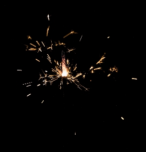 Light fireworks sparkler darkness Photo