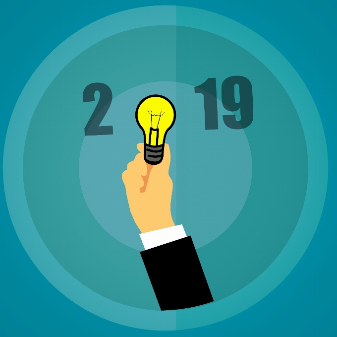 Happy new year ideas 2019 bulb