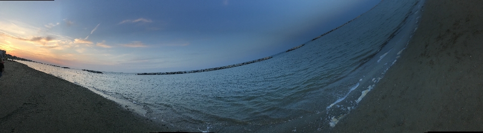 Italie mer plage soir