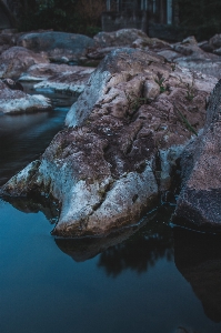 River rocks water blue Photo