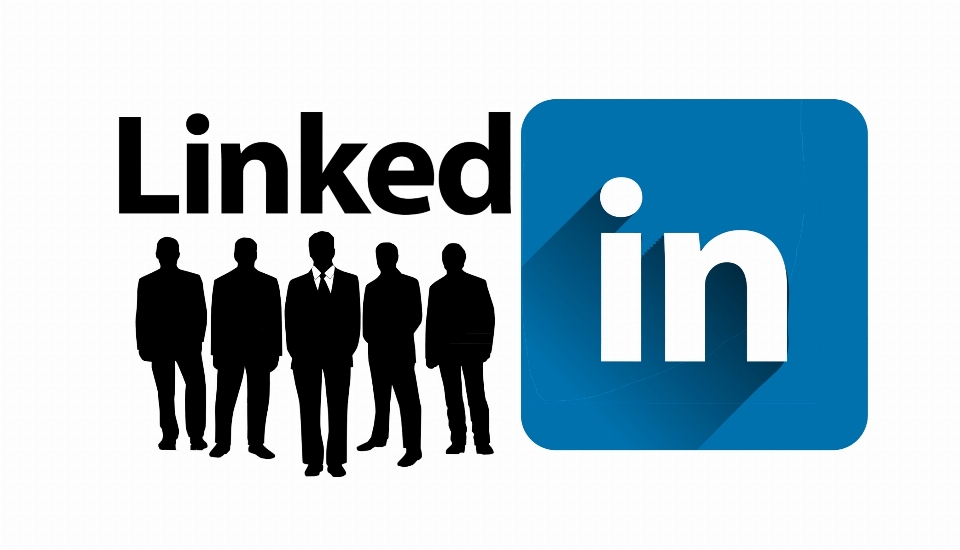 轮廓 linkedin 商人 会议