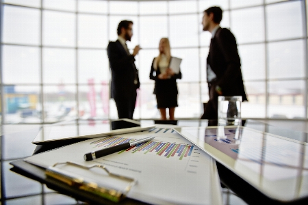 Business meeting communication table Photo