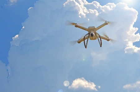 Drone camera isolated background Photo