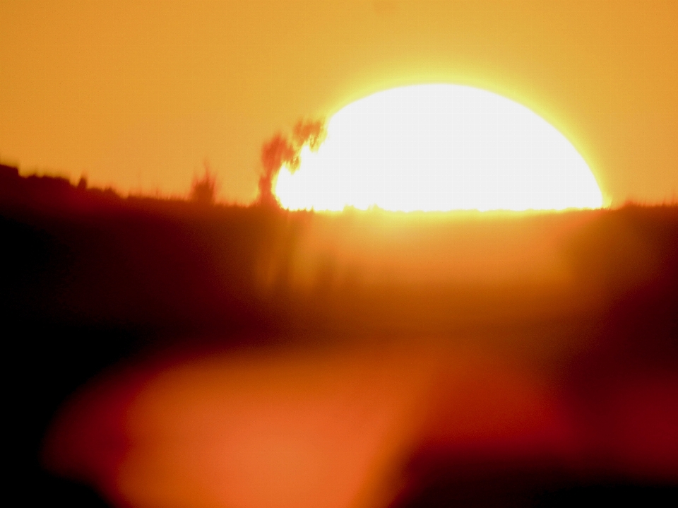 Céu lua sol nascer do