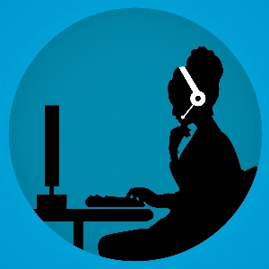 Call customer support woman Photo