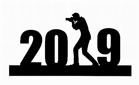 Silhouette new year 2019 photographer Photo