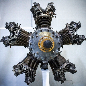 Engine piston airplane display Photo