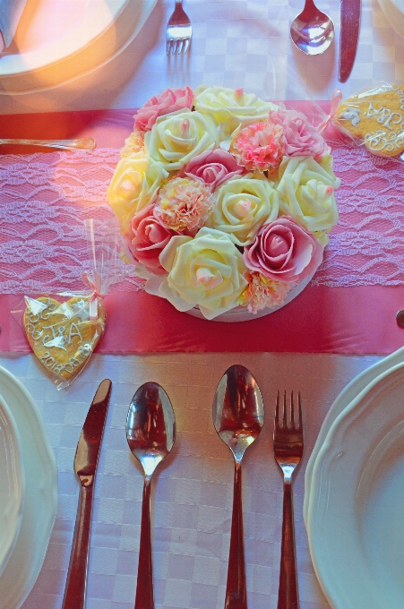 Wedding table decoration setting