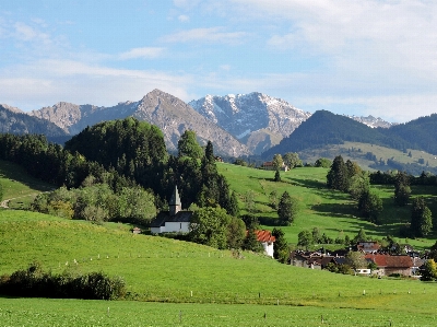 Mountains grassland highland mountain range Photo