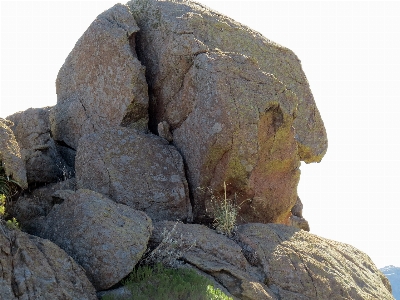 Ancient old rock stone Photo