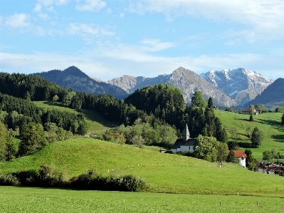 Mountains landscape grassland highland Photo