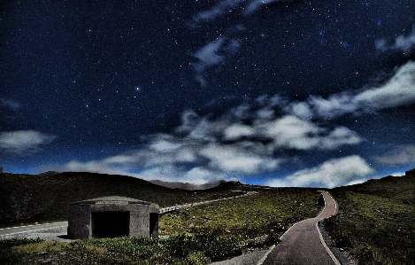 Foto Estrada céu natureza nuvem