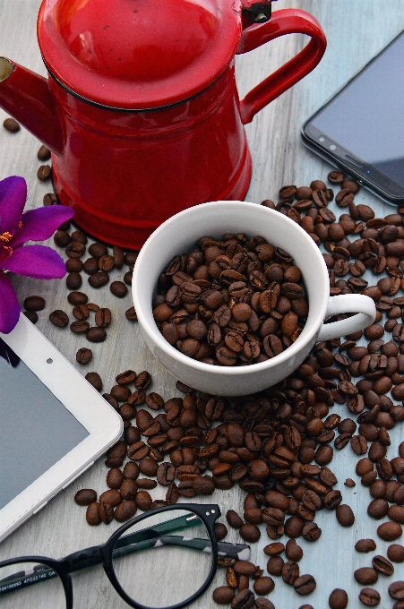 Caffè fagioli sfondo struttura