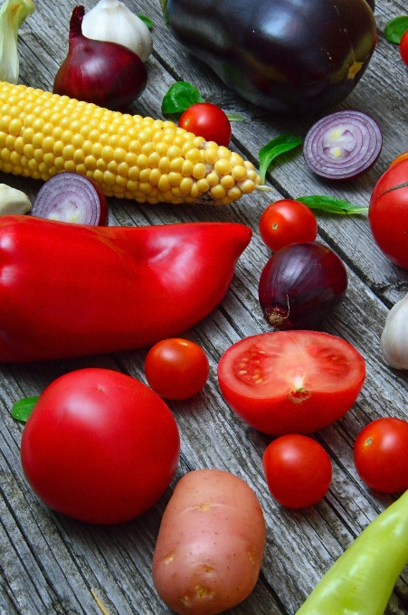 Gemüse bunt hintergrund frisch