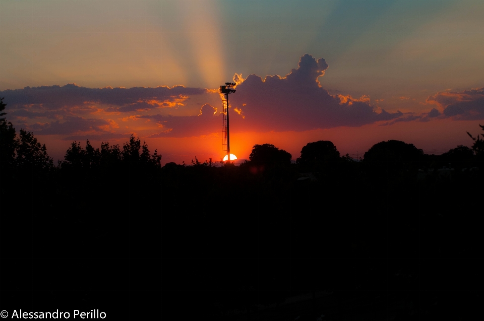 Sunset spain summer sky