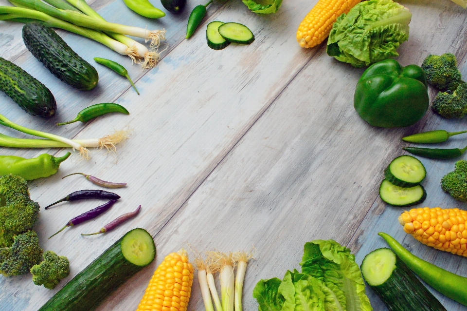 Sayuran musim panas makanan sayur-mayur