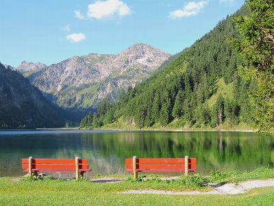 Mountain lake nature reserve landscape Photo