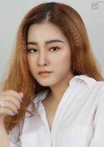 Portrait beauty girl flower Photo