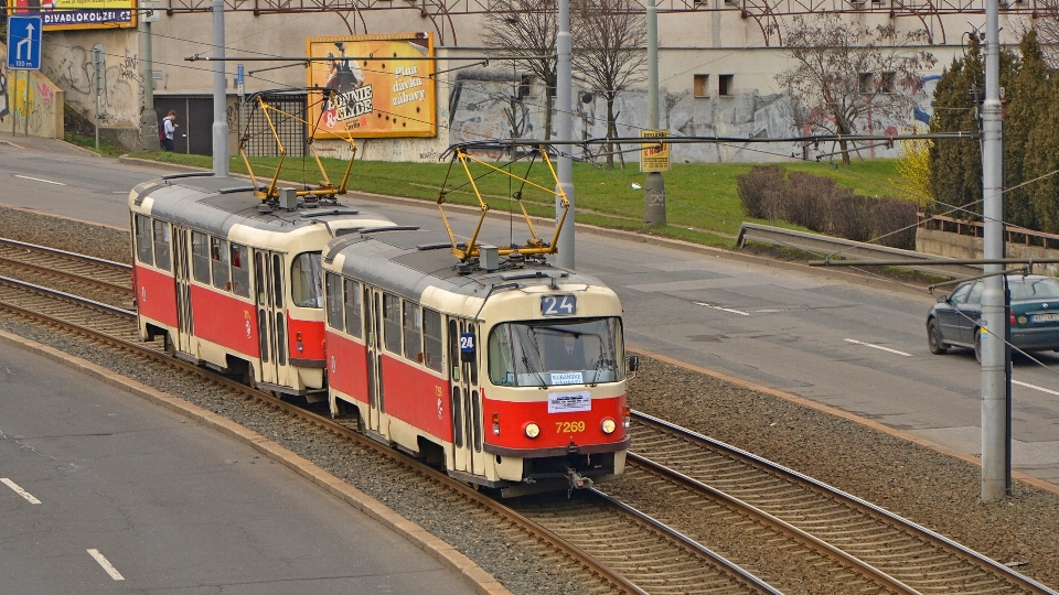 Tramwajowy linia tramwajowa ścieżka transport