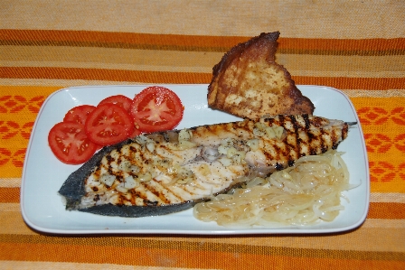 Dish fish food cuisine Photo