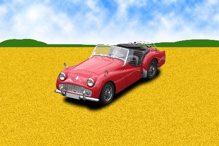 Cars vehicle triumph yellow Photo