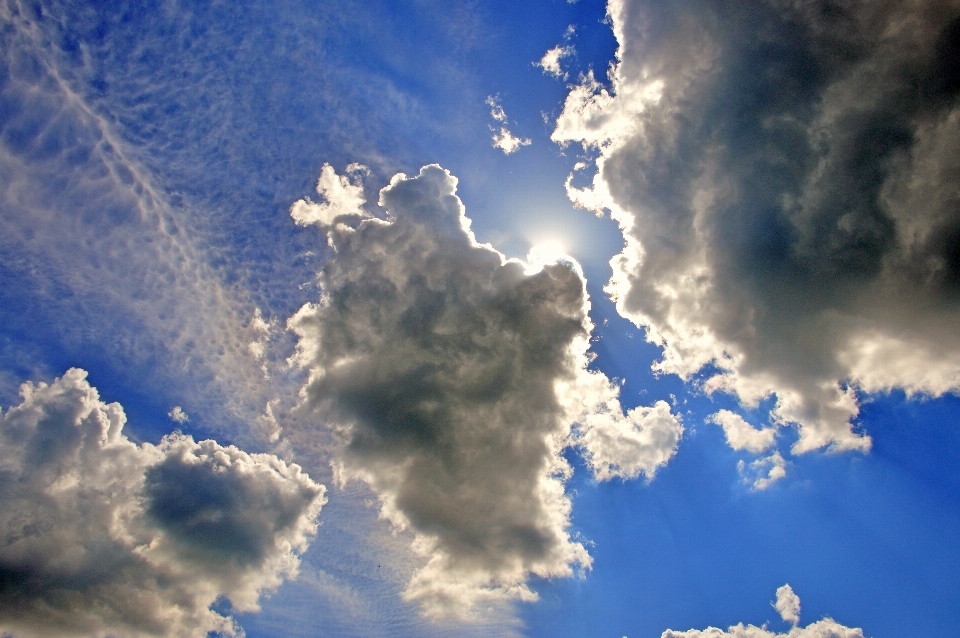 Ciel nuageux arrière-plan des nuages