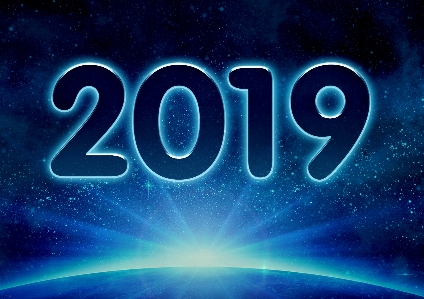 New years eve 2019 year outer space Photo