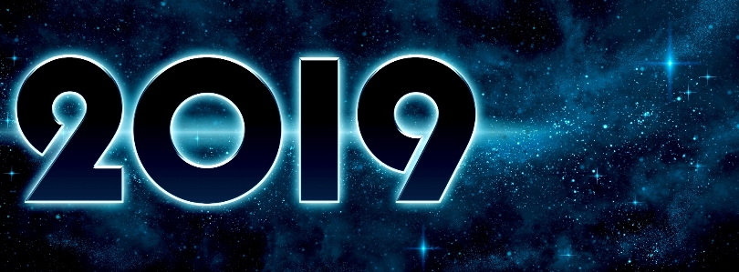 New years eve 2019 year outer space Photo