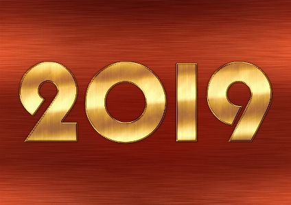 New year's eve 2019 year greeting card Photo