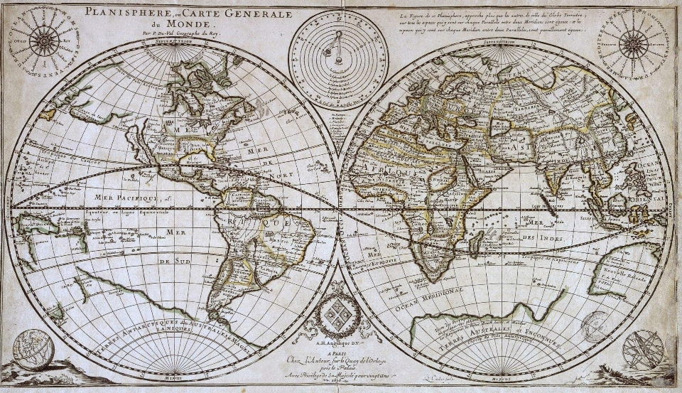 Carte monde histoire cercle