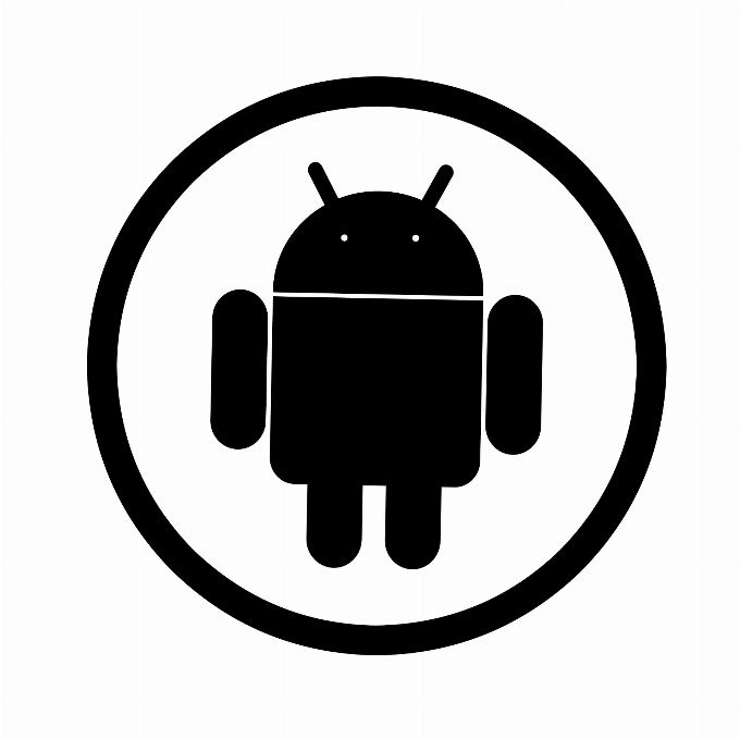 Android sistema ícone emblema