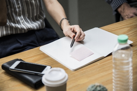 Asian boss brainstorming business Photo