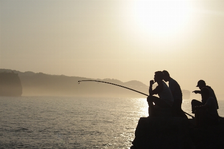 Nature sea fisher landscape Photo