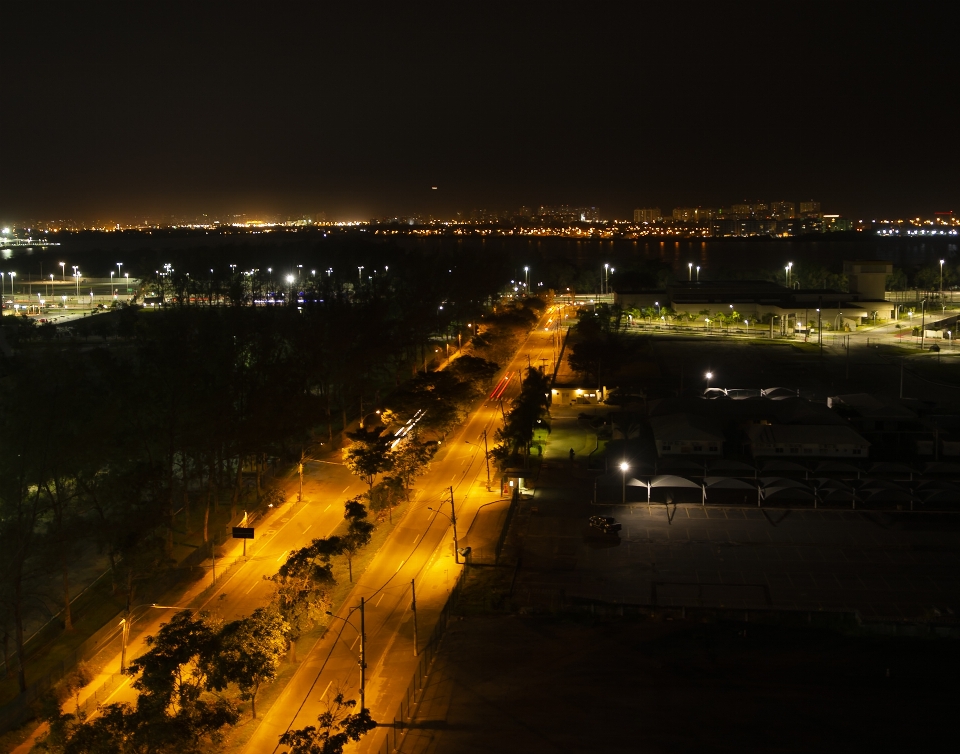 Lampu langit malam kota