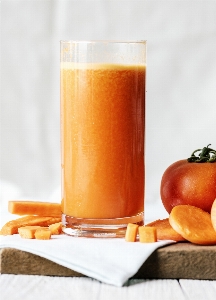 Antioxidant beverage carrot juice Photo