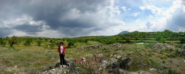 Berg wolke wildnis
 himmel Foto