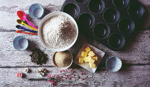 Foto Cozimento
 culinária bolos de copo
 comida