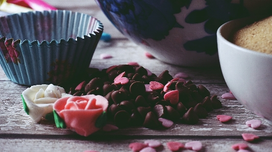 Foto Cozimento
 culinária comida bolos de copo
