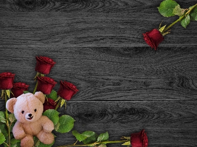 Flowers background romantic wood Photo