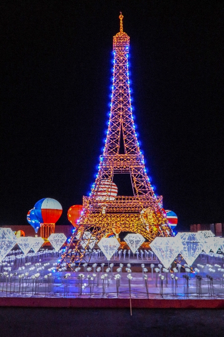 Lumière affichage vacances noël