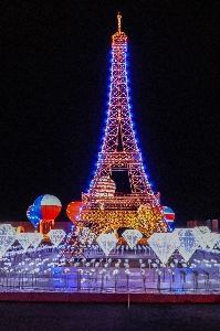 Photo Lumière affichage vacances noël