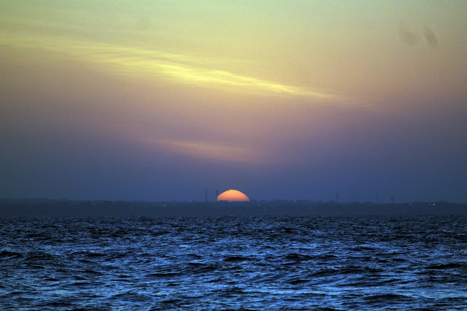 Sonnenuntergang strand meer ozean