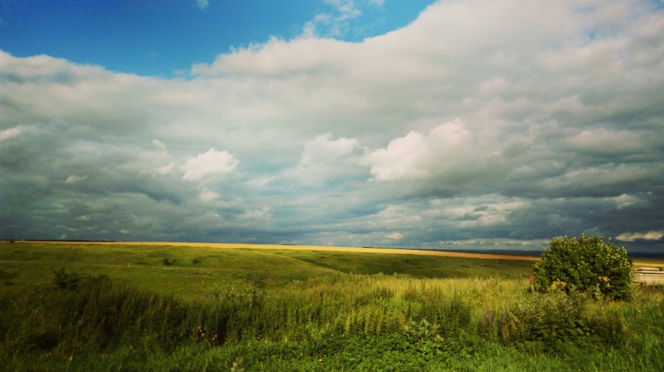 Himmel wolken blau land