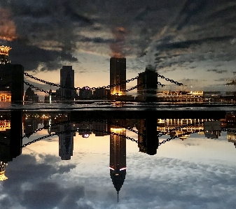 City reflection sky cityscape Photo