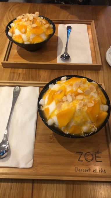 Korean dessert montreal mango