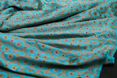 Fabrics blue turquoise aqua Photo